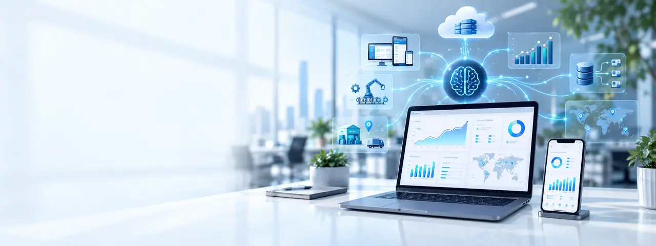 Écosystème digital TeamDev : web, mobile, intelligence artificielle, automatisation et intégration ERP